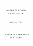 natures botox as facial oil promotes natural collagen synthesis
